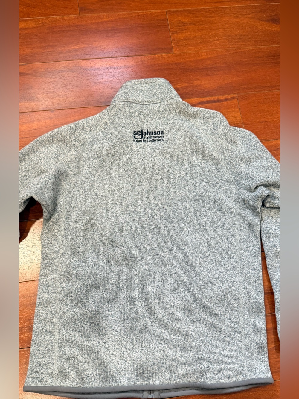 Patagonia Light Gray Heathered Full-Zip Fleece Jacket - Picture 7 of 9